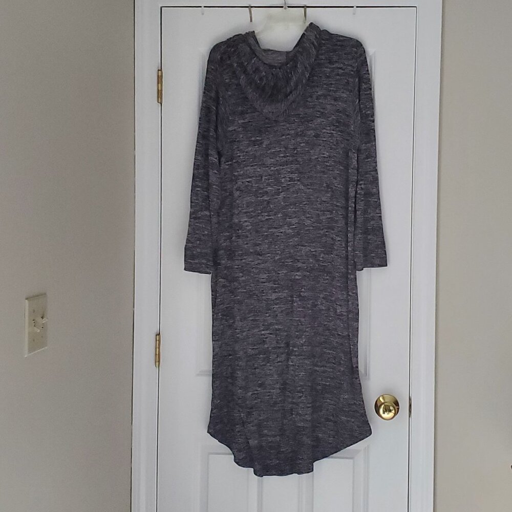 Jockey Lightweight Long Sleeve Hoodie Lounge Dress Gown with Kangaroo Pocket - Picture 6 of 6